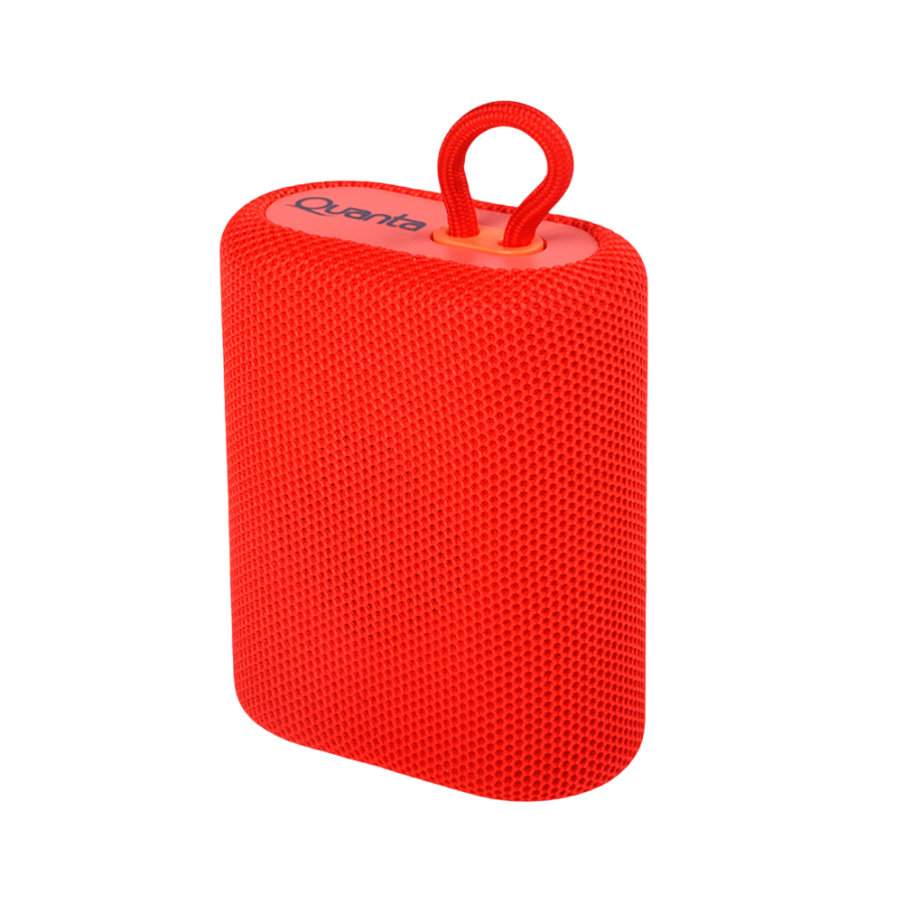 SPEAKER QUANTA PORTATIL QTSPB64 VERMEHLO BT/FM/SD/5W | LG Importados