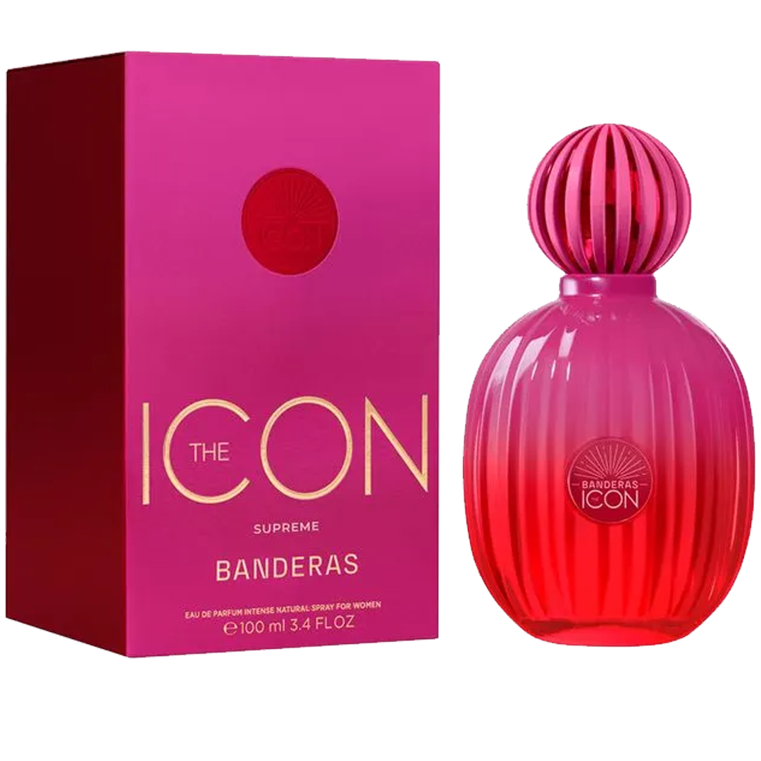 Anúncio: Antonio Banderas the Icon Supreme Intense Fem 100ml EDP