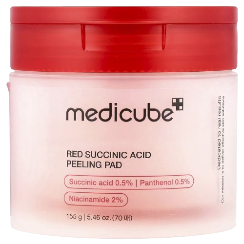 CREMA FACIAL MEDICUBE RED SUCCINIC ACID PEELING PAD 70PADS 155G