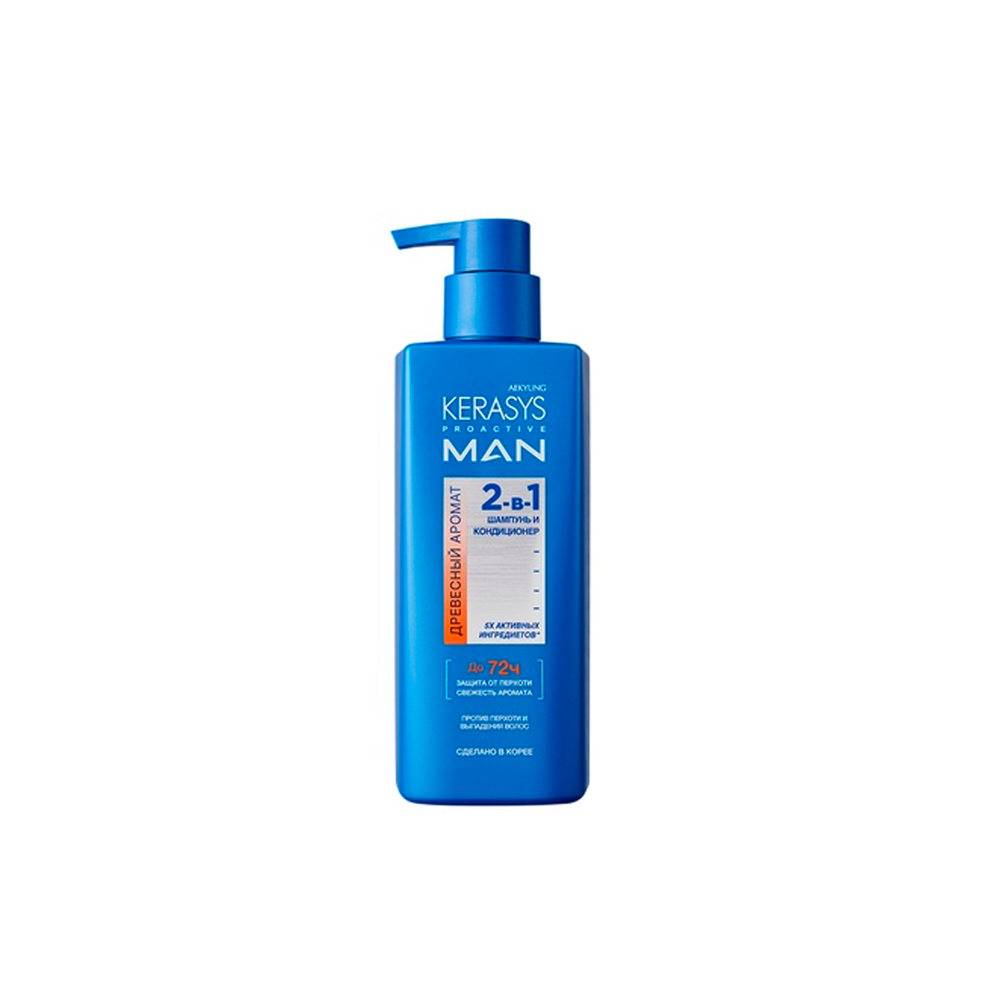SHAMPOO KERASYS PRO ACTIVE MAN 2IN1 WOODY 400ML