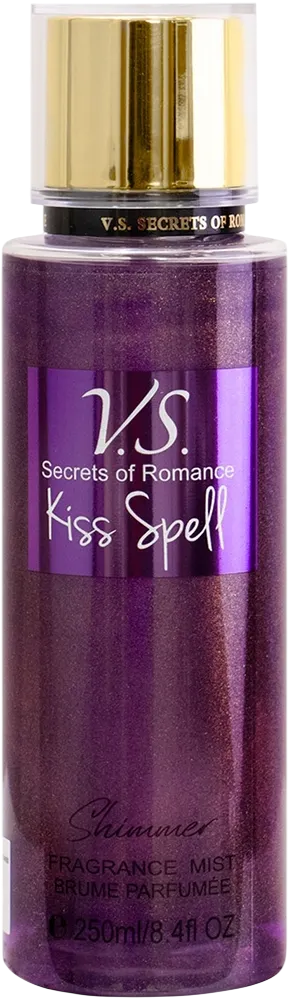 Anúncio: Splash V.S Secrets of Romance Kiss Spell Shimmer 250ml 270487