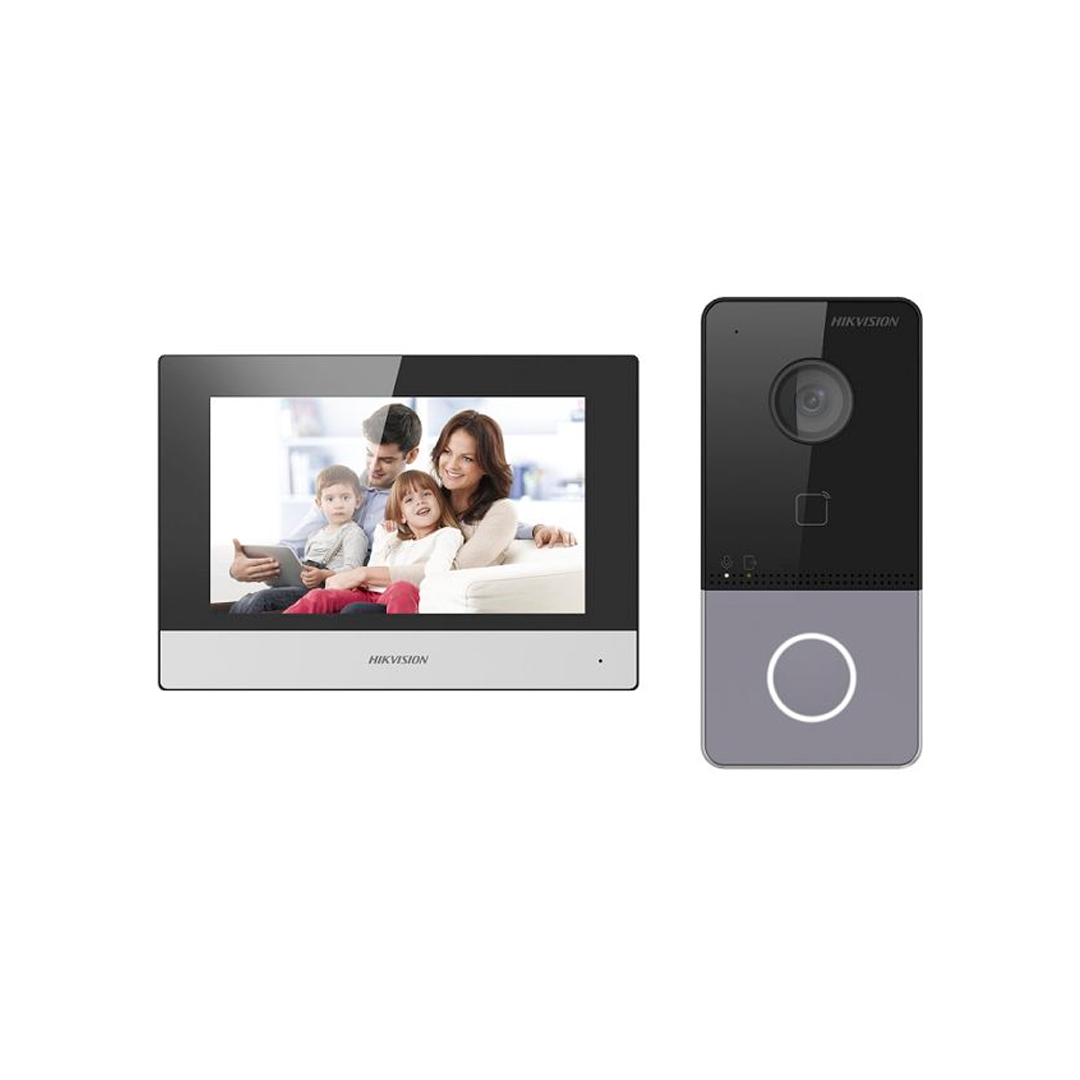 VIDEO PORTEIRO HIKVISION DS-KIS603-P 7"/2MP/HD/WIFI