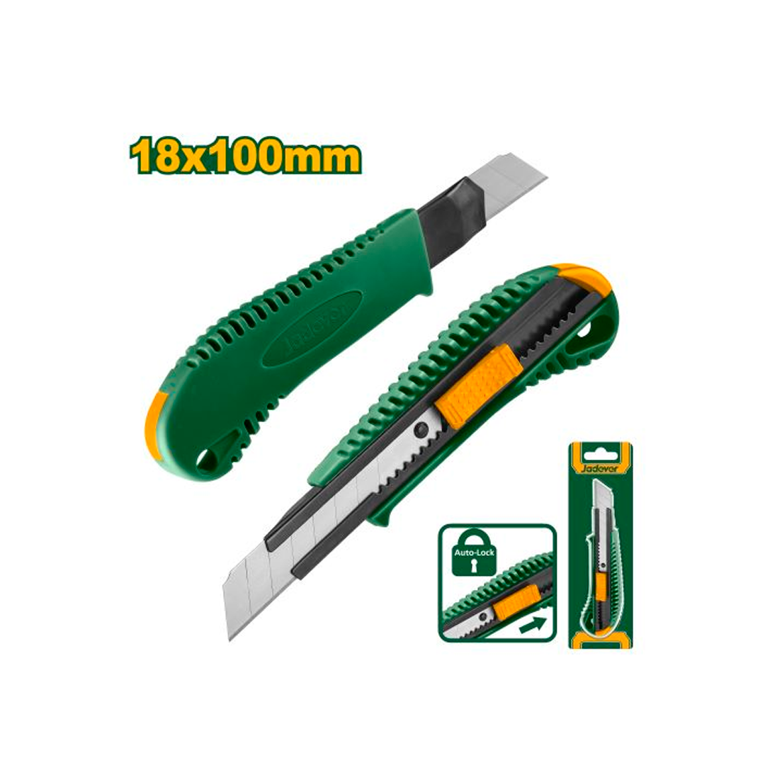 ESTILETE JADEVER JDSK3918 18X100MM VERDE LARANJA