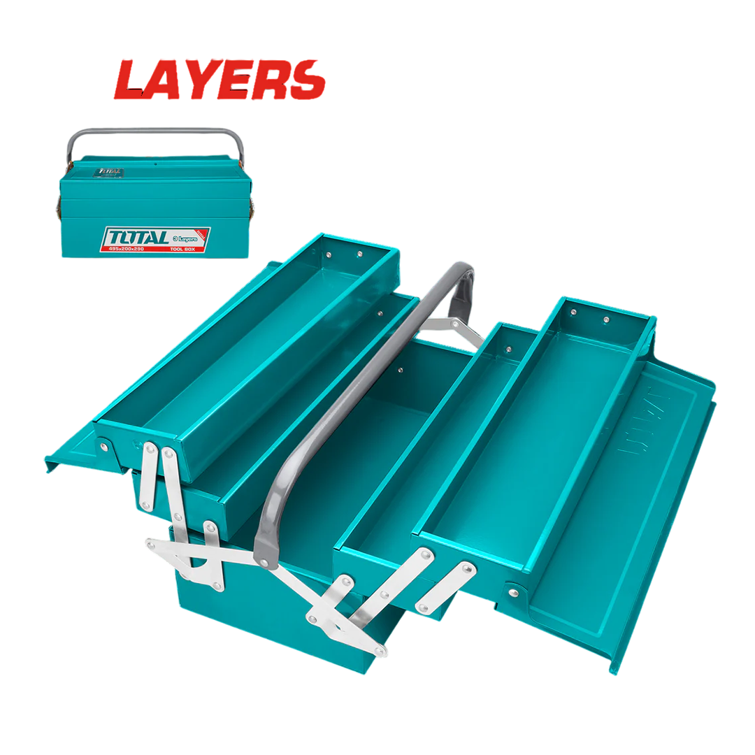 CAIXA DE FERRAMENTAS TOTAL THT10702 METAL 5 GAVETAS