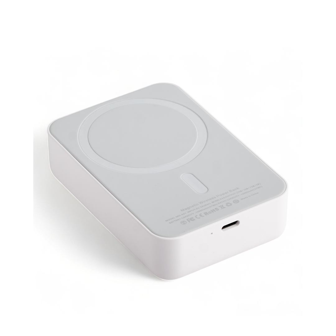 CAR EXT. MAGSAFE MAGNETIC BRANCO 5000MAH*