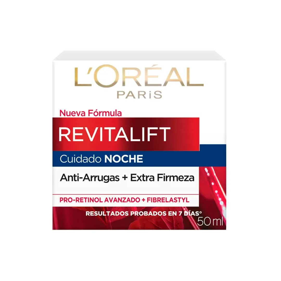 CREME FACIAL LOREAL REVITALIFT CUIDADO NOCHE PRO-RETINOL 50ML