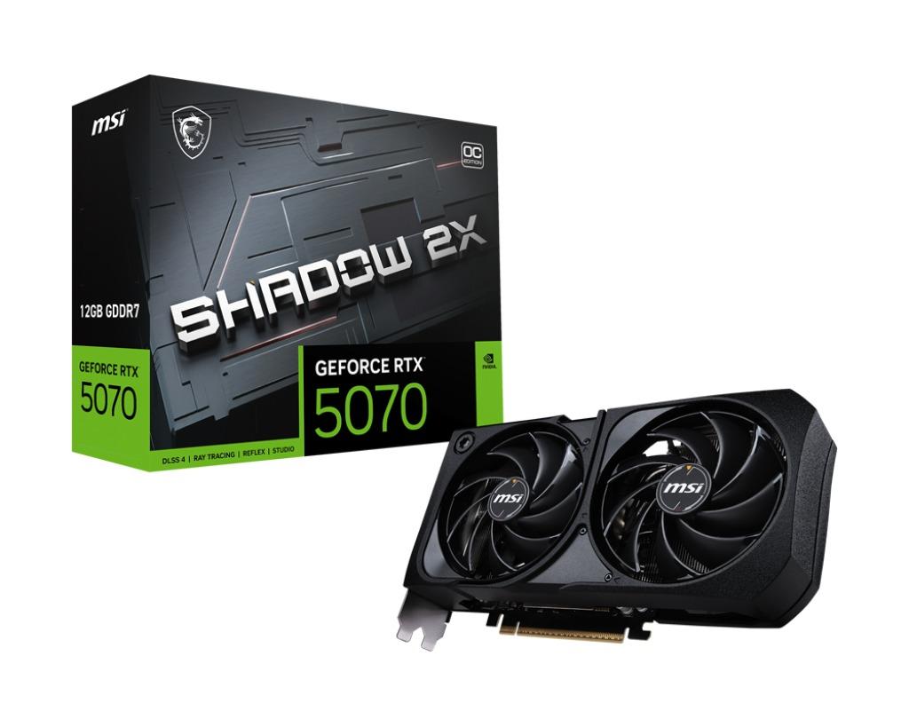 VGA PCIE 12GB GDDR7 MSI RTX5070 SHADOW 2X OC 912-V532-011