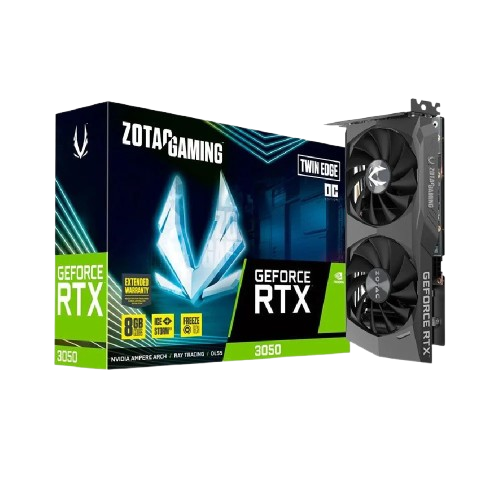VGA PCIE 6GB GDDR6 GEFORCE RTX3050 ZOTAC TWIN EDGE OC ZOTAC 96BIT