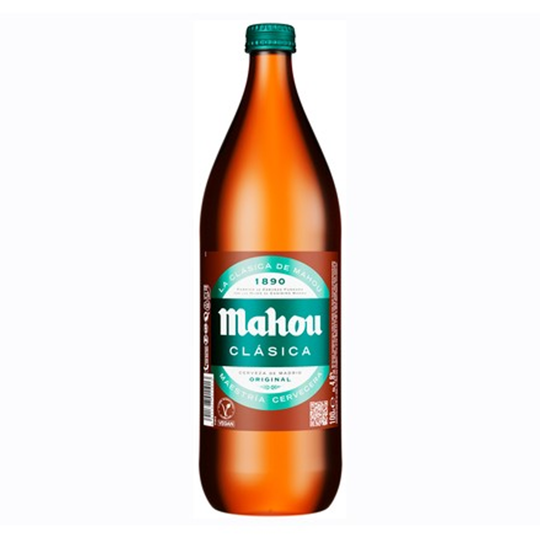 BEB CERVEJA ESPANHA MAHOU CLASICA 1LTS GARRAFA