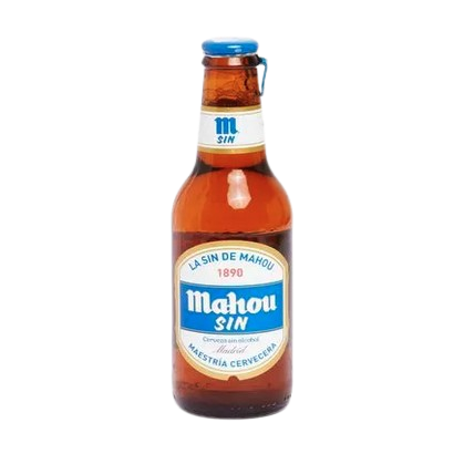 Anúncio: Beb Cerveja Espanha Mahou Sin Alcohol 250ml Garrfa*