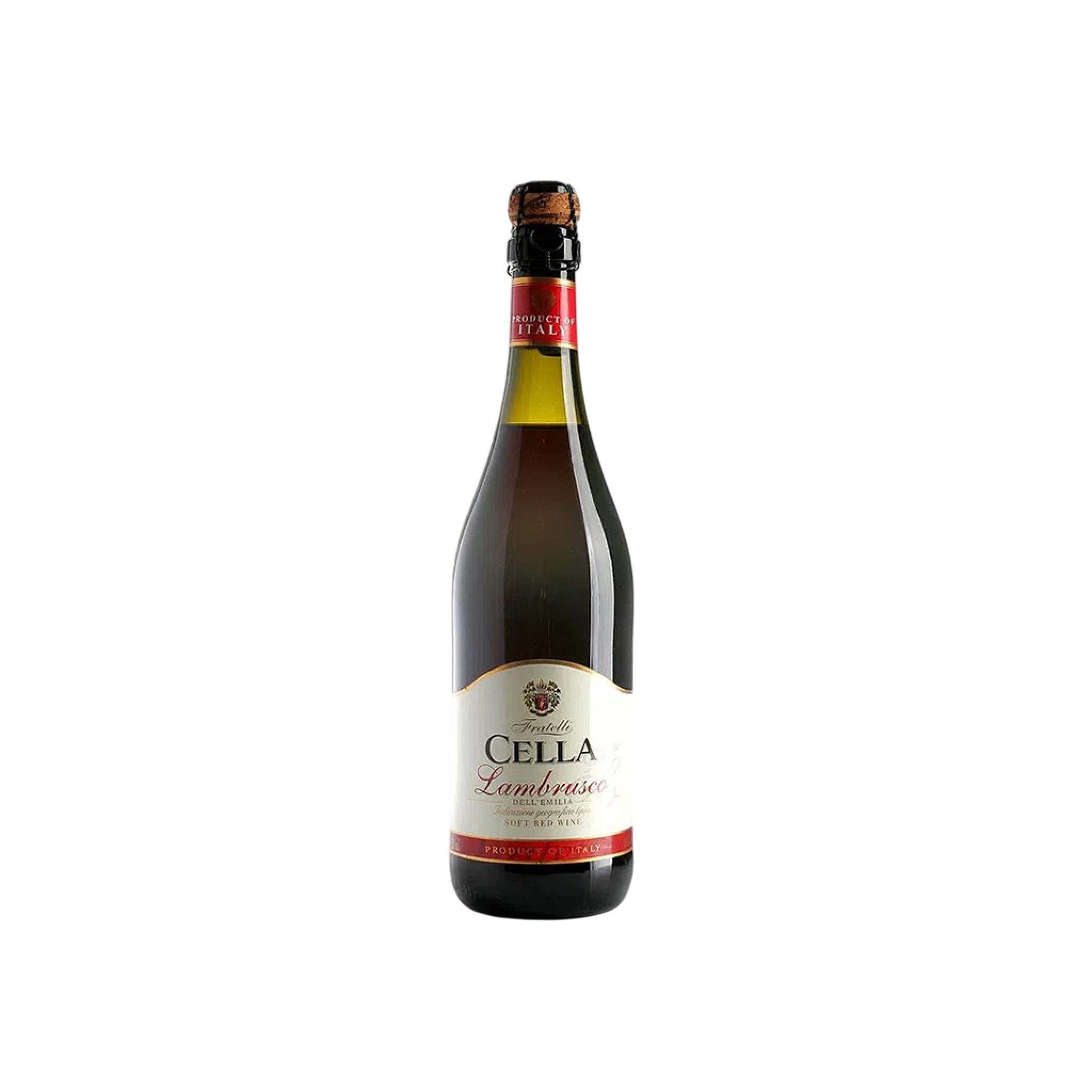 BEB VINHO ITALIANO CELLA FRIZZANTE TINTO 750ML