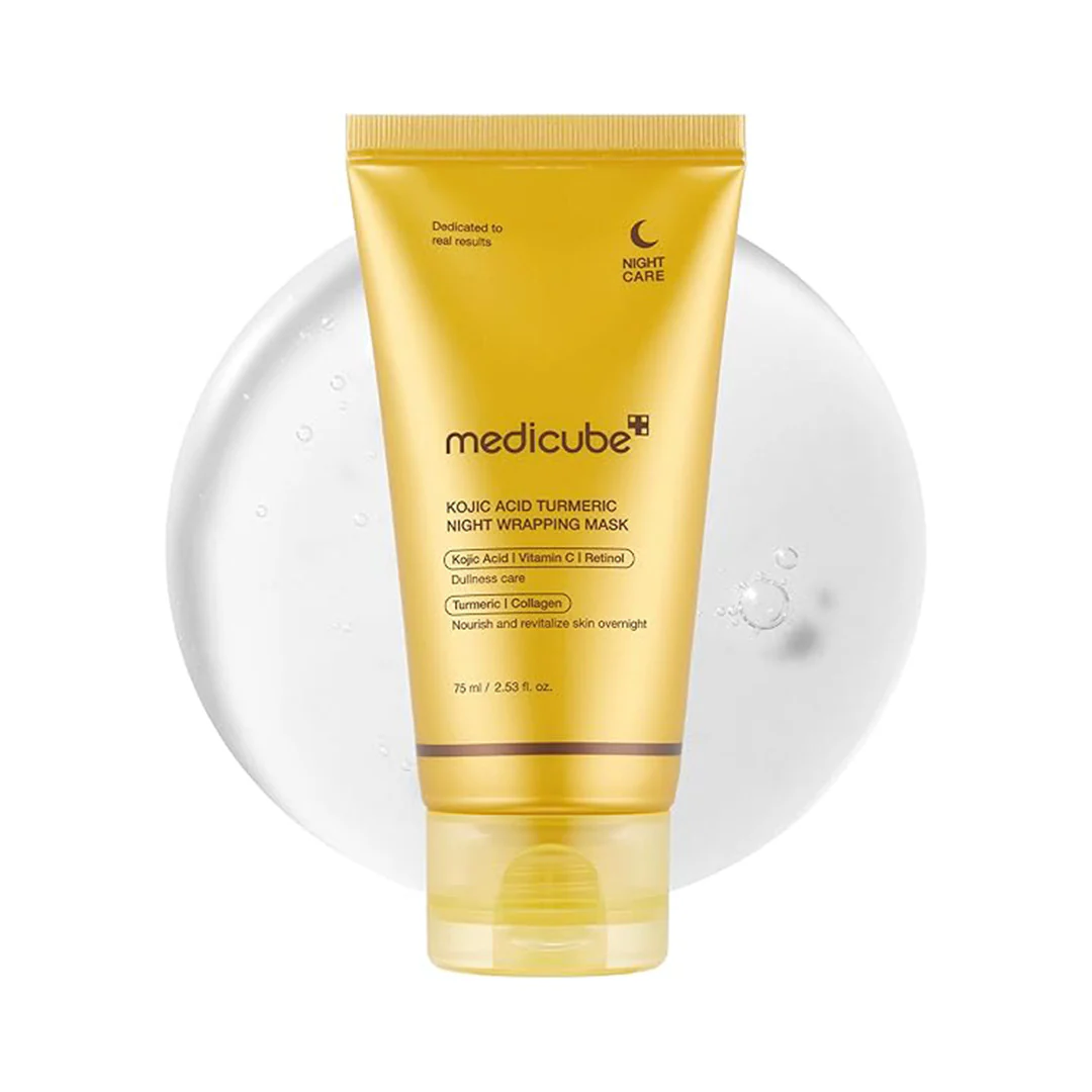 MASCARA FACIAL MEDICUBE KOJIC ACID TURMERIC NIGHT WRAPPING 75ML