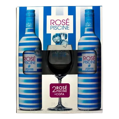 Anúncio: Beb Vinho Rose Piscine Kit 2X750ML+COPO*