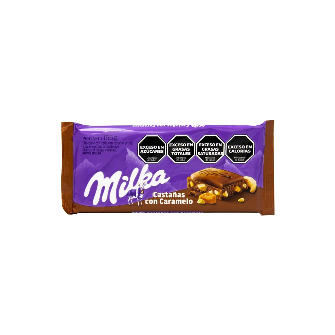 CHOCOLATE MILKA CASTANHA CON CARAMELO BARRA 155G 990183* | LG