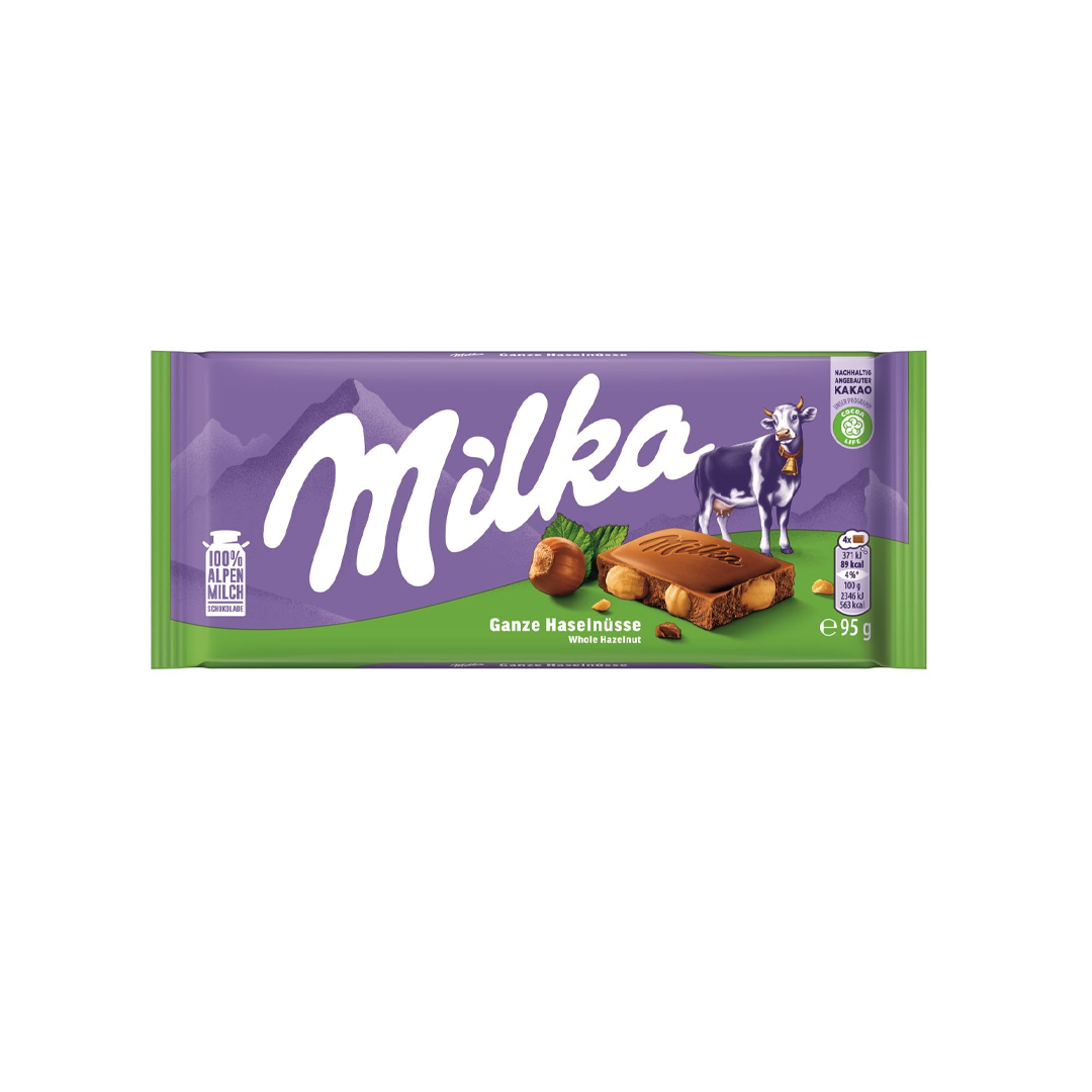 CHOCOLATE MILKA GENZE HASELNUSSE BARRA 95G 257599* | LG Importados