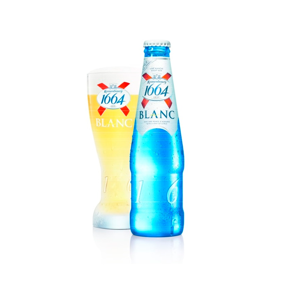 BEB CERVEJA FRANCA BLANC 1664 330ML GARRAFA