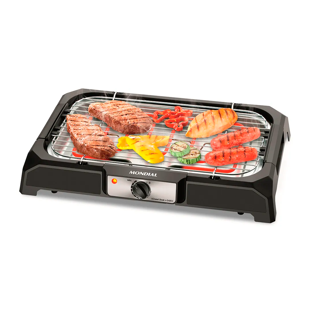CHURRASQUEIRA ELECTRICA MONDIAL STEAK GRILL CH-05 110V PRETO