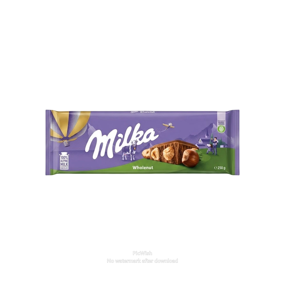 Chocolate Milka Wholenut Barra 250G