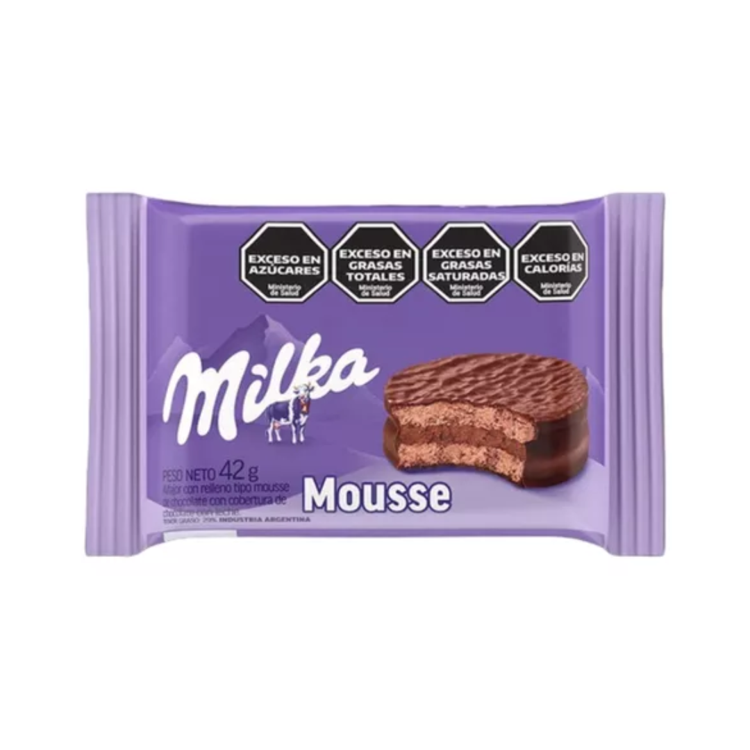 ALFAJOR MILKA MOUSSE 252G X6