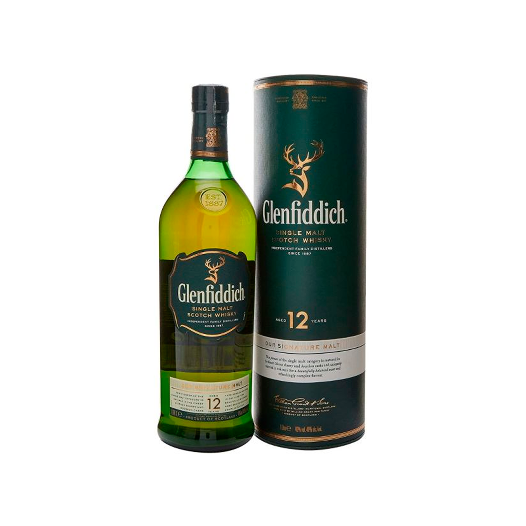 BEB WHISKY GLENFIDDICH 12 YEARS 1LT CX