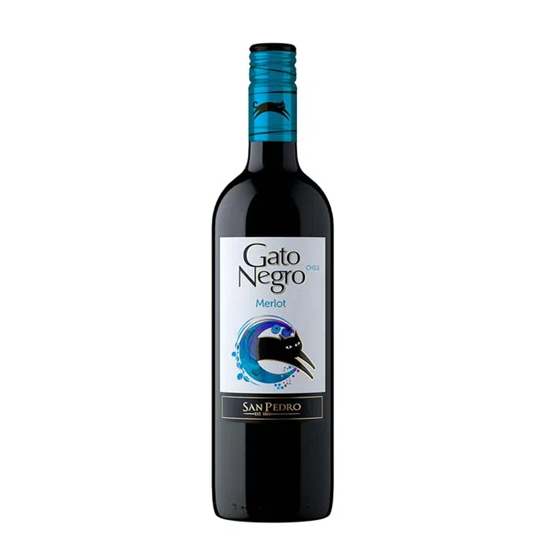 BEB VINHO CHI GATO NEGRO MERLOT 750ML