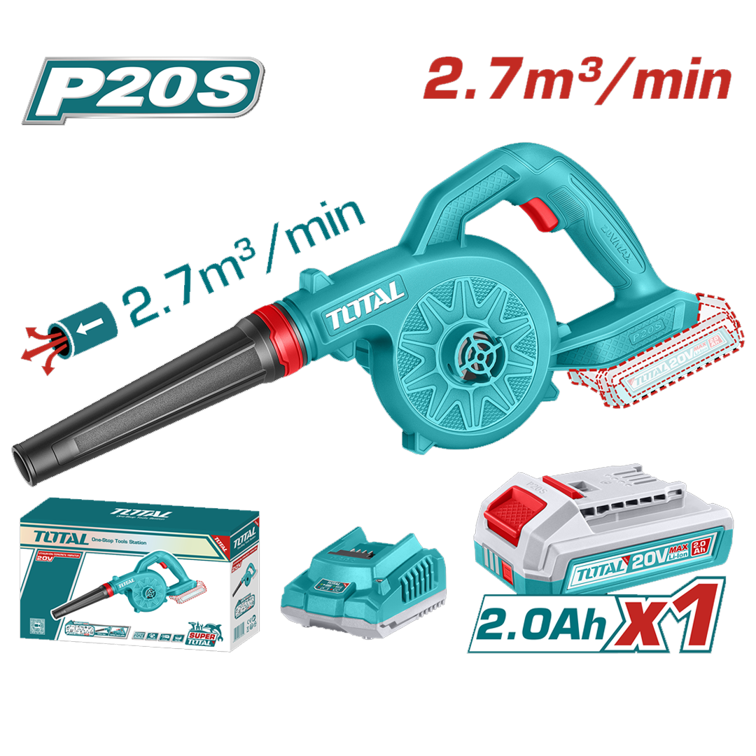 SOPRADOR E ASPIRADOR TOTAL TABLI20781 20V 1 BATERIA 220V