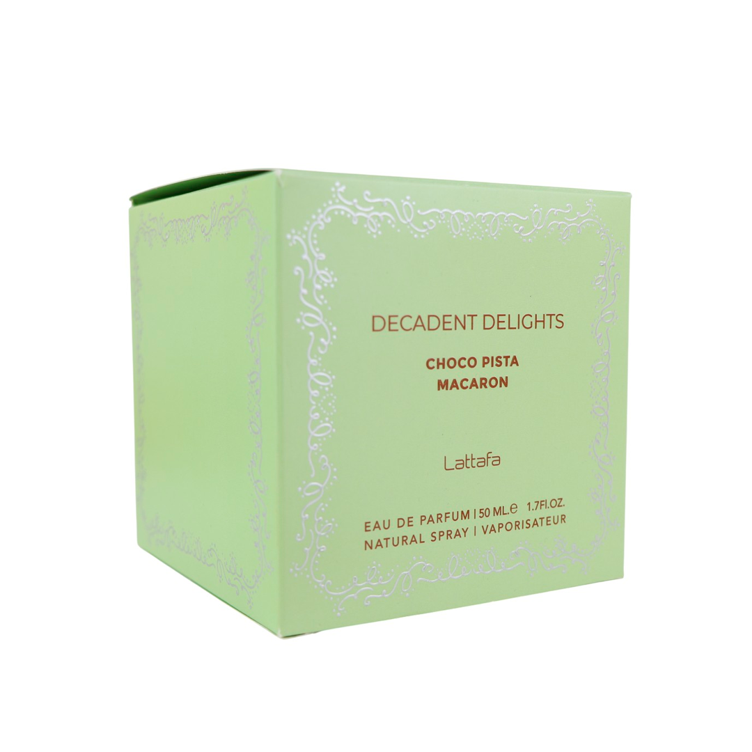 Anúncio: Lattafa Decadent Delights Choco Pista Macaron Fem 50Ml*