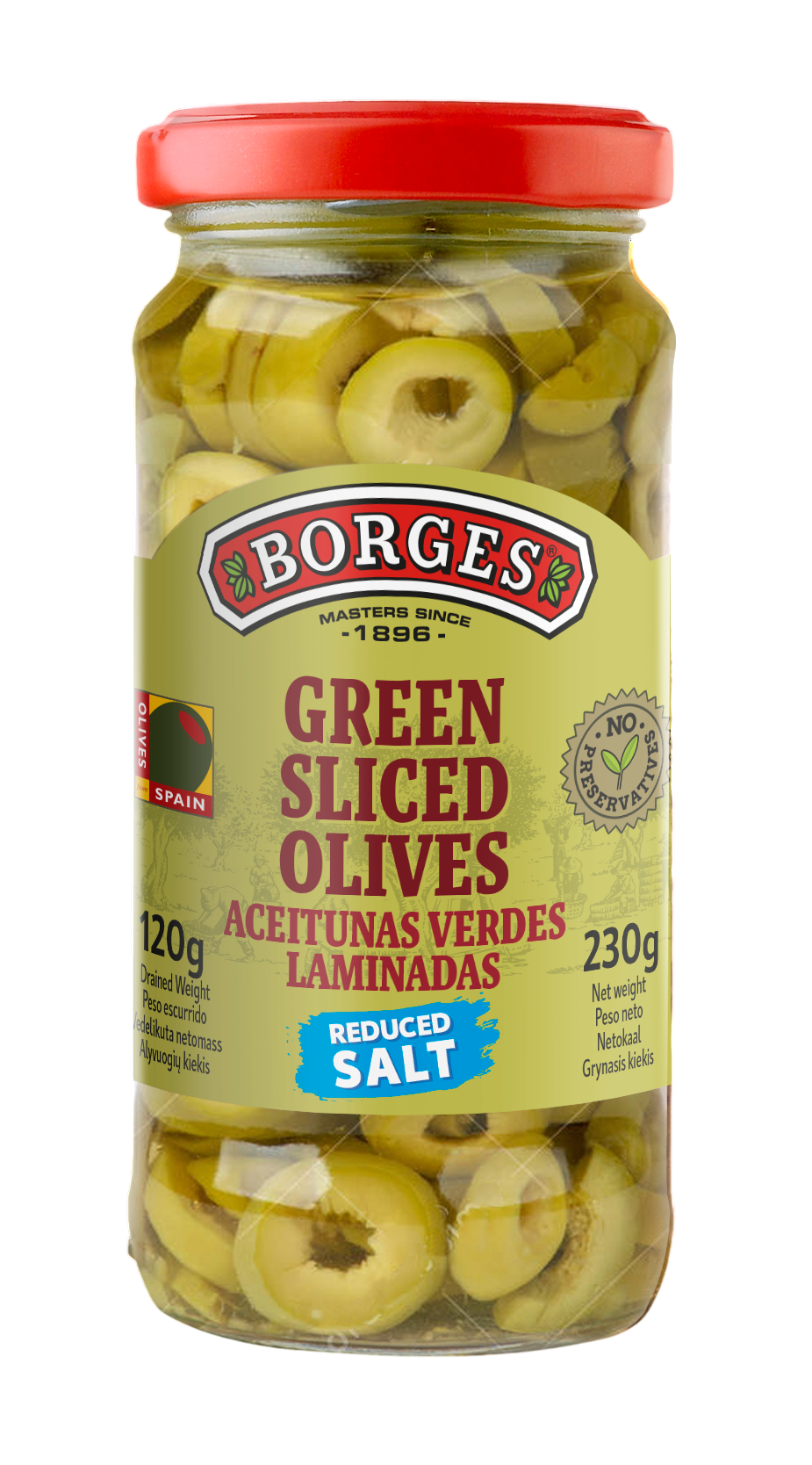 Anúncio: Azeitonas Borges Fatiadas Green Sliced 230G*