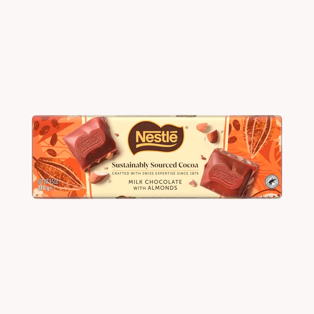 CHOCOLATE NESTLE WHITE ALMONDS 270G BARRA 743886 | LG Importados