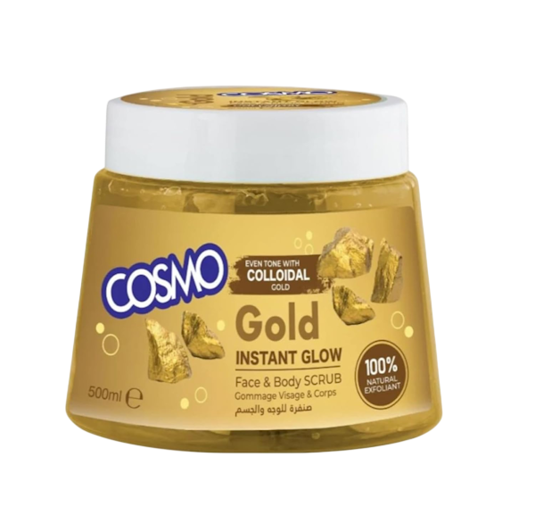 Cosmo Exfoliante GOLD Instant GLOW BODY Scrub 500G