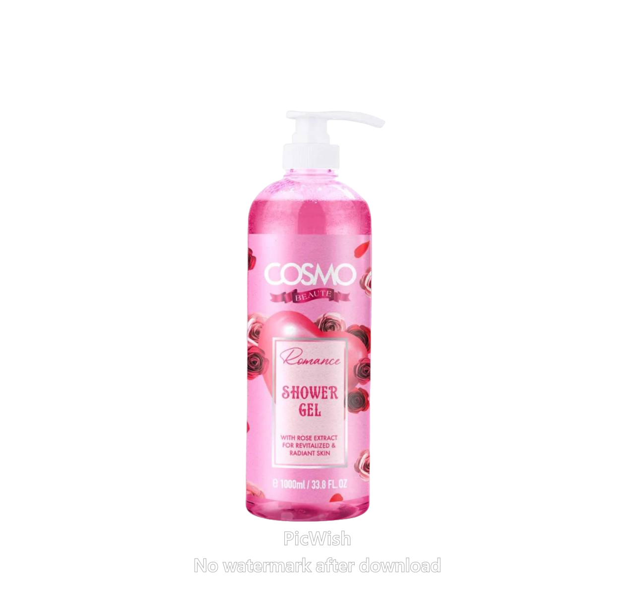 Sabonete Liquido Cosmo Beaute Romance Shower GEL WHIT ROSE 1LT