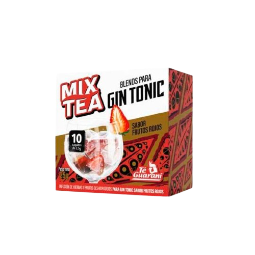 CHA TE GUARANI GIN TONIC MIX FRUTAS VERMELHAS CX 25G 10PCS