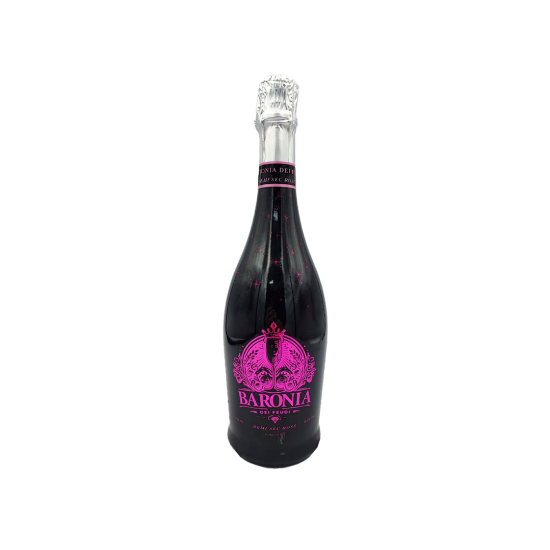 Anúncio: Beb Vinho Ital Baronia Dei Feudi Rose Espumante Demi Sec 750Ml*