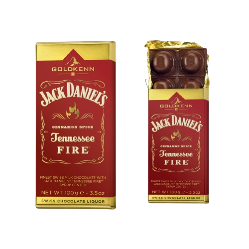 Anúncio: Chocolate Goldkenn Jack Daniels Tennesse Fire 100G Barra 072585