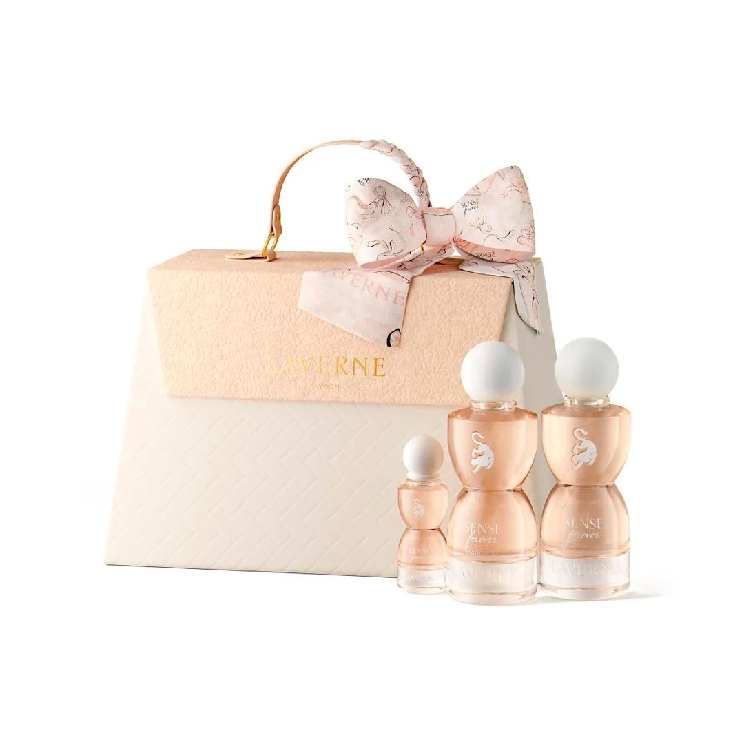 LAVERNE SENSE FOREVER RIYADH KIT FEM 75ML EDP+15ML+ HAIR MIST CX