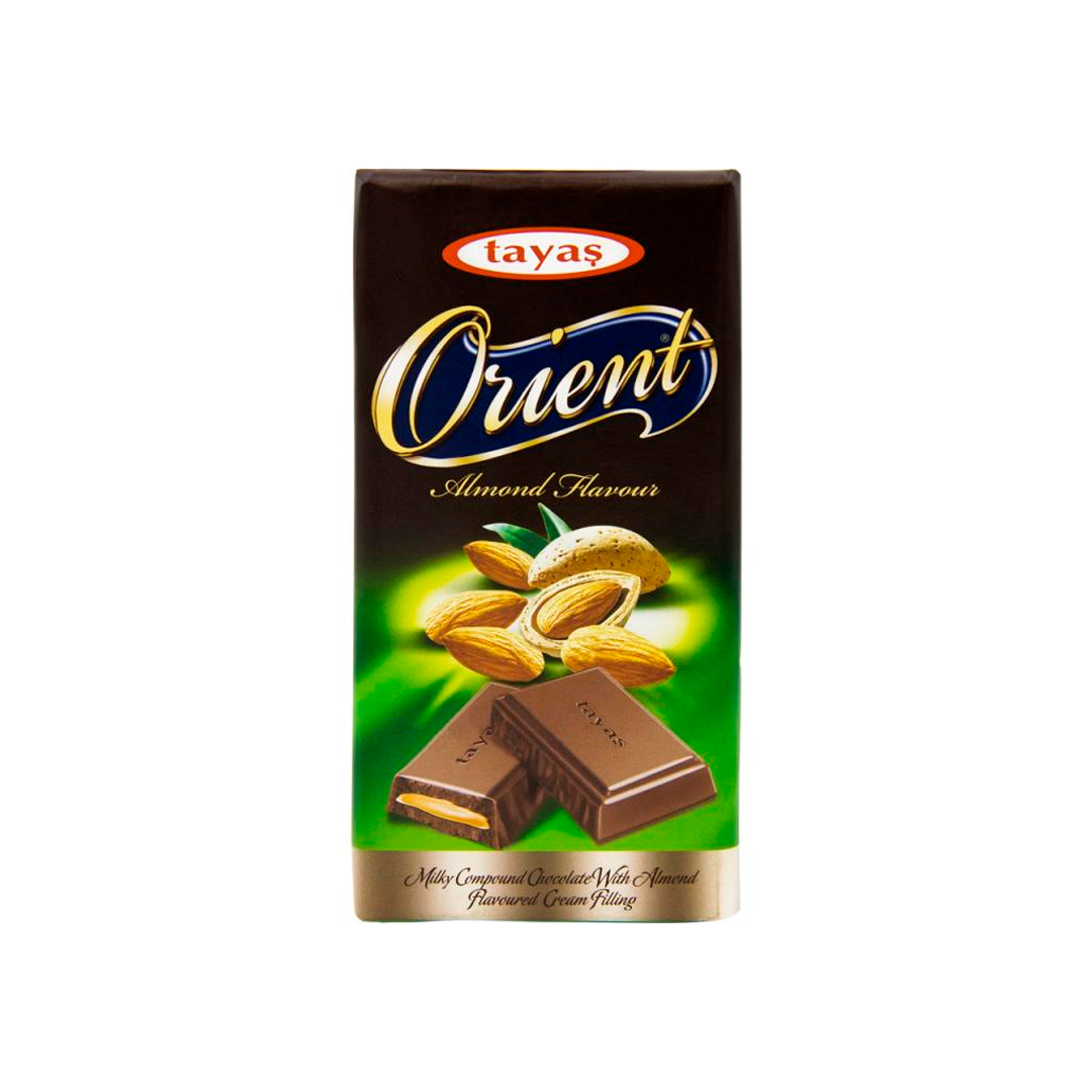 CHOCOLATE TAYAS ORIENT ALMOND BARRA 80G 022462 | LG Importados