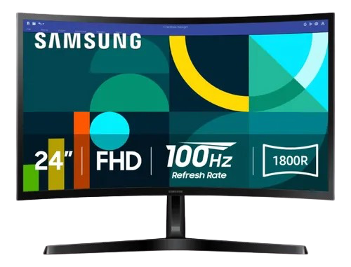 MONITOR LED 24" SAMSUNG S3 LS24D366GAN CURVO/HDMI/FHD/