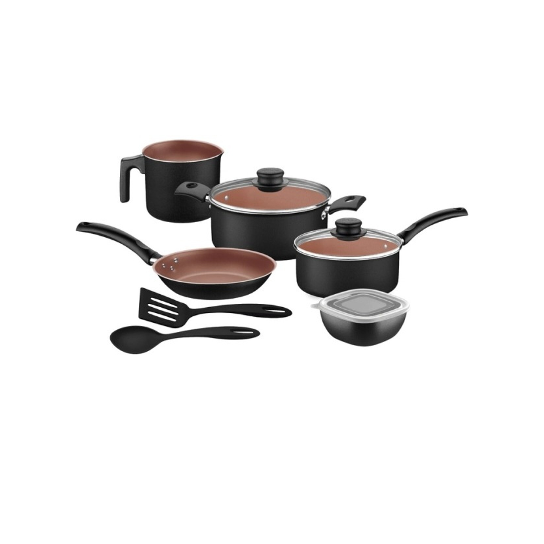JOGO DE PANELA TRAMONTINA 27899/528 7PCS PRETO