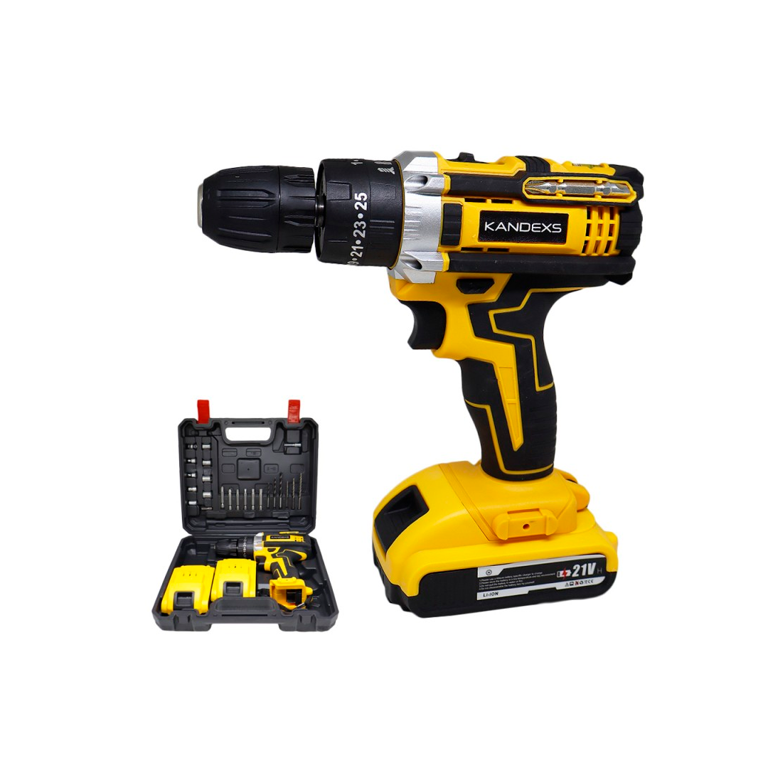 KIT PARAFUSADEIRA BATERIA KANDEXS SP-991 2BTERIA 21V