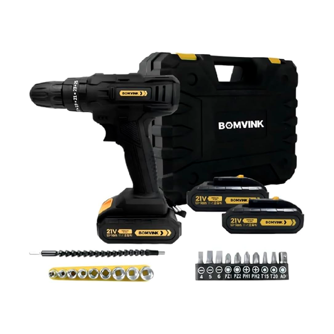 KIT PARAFUSADEIRA BATERIA KANDEXS SP-993 2BTERIA 21V