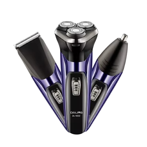 Anúncio: Barbeador Daling Dl-9050 3Em1 Preto Roxo*