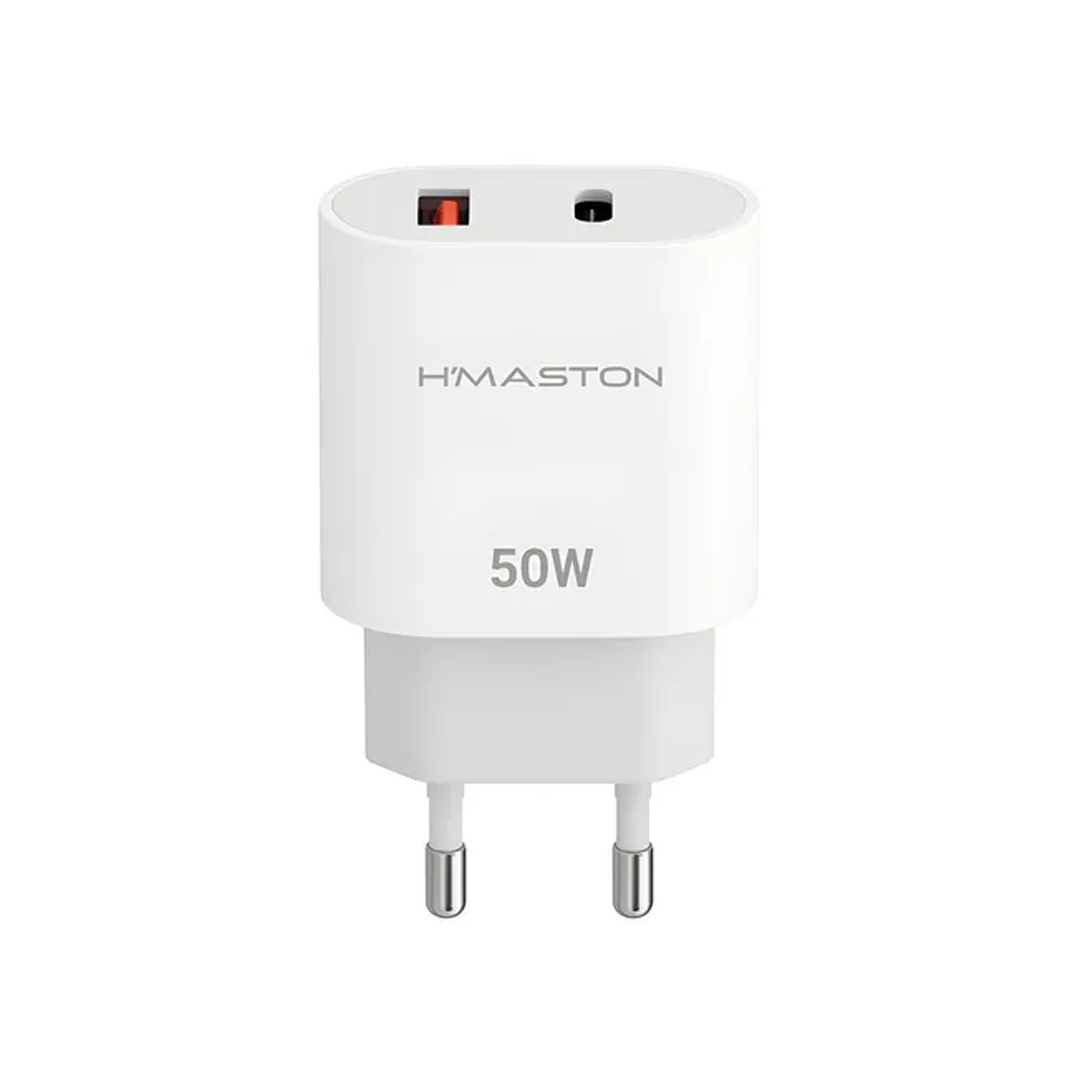 AC CEL FONTE H MASTON LR28-4 USB+USB-C 50W BRANCO