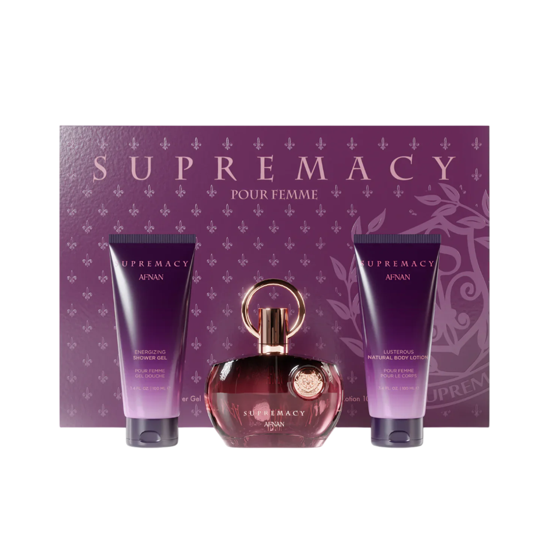 AFNAN SUPREMACY POUR FEMME KIT 100ML EDP+BODY+SHOWER 100ML