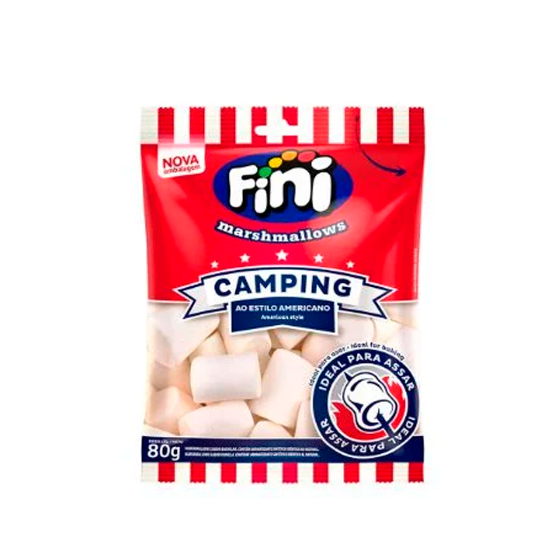 DOCE MARSHMALLOWS FINI CAMPING AMERICAN STYLE BRANCO 80G