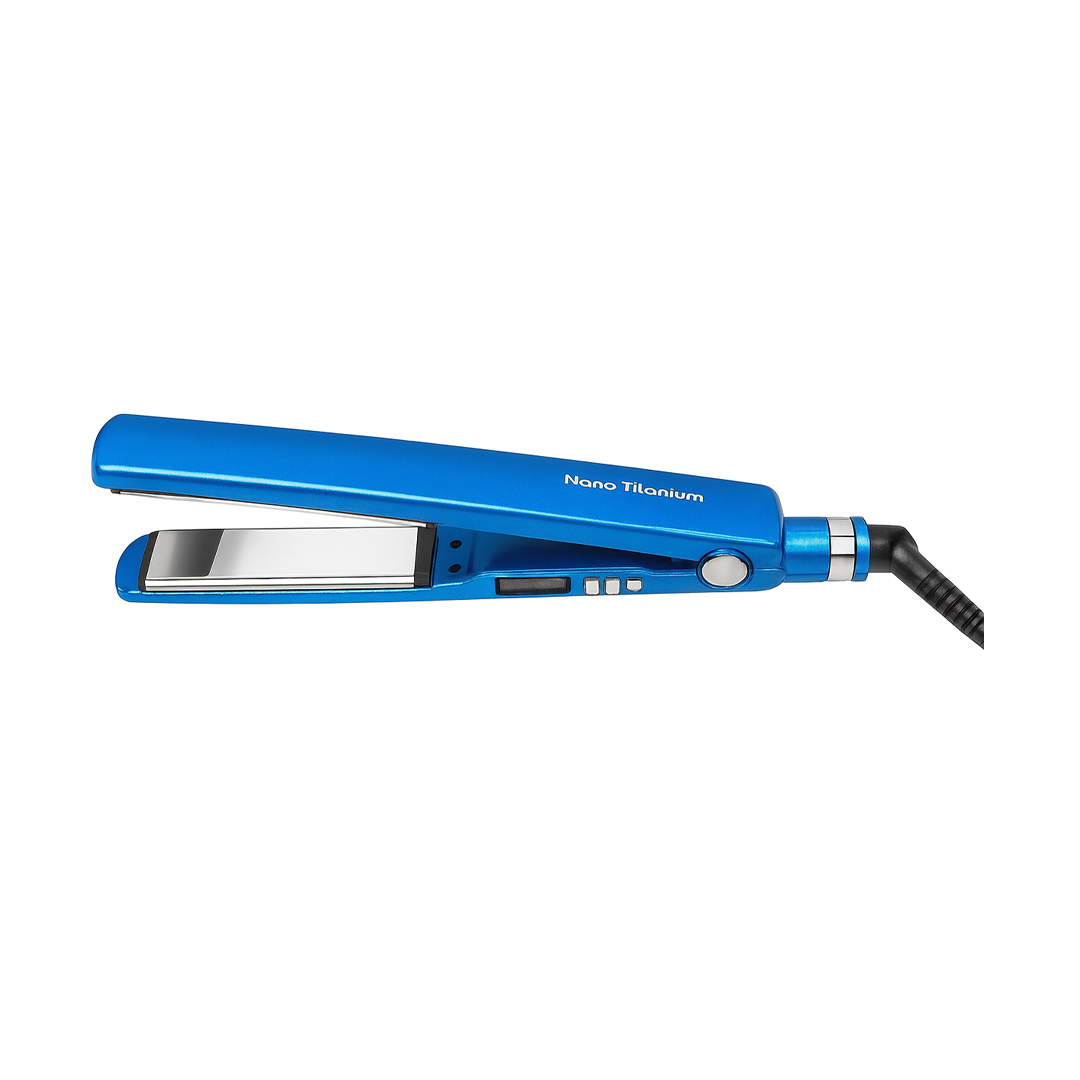 KIT PRANCHA PRO NANO TITANIUM + ONDULADOR 450F AZUL BIVOLT