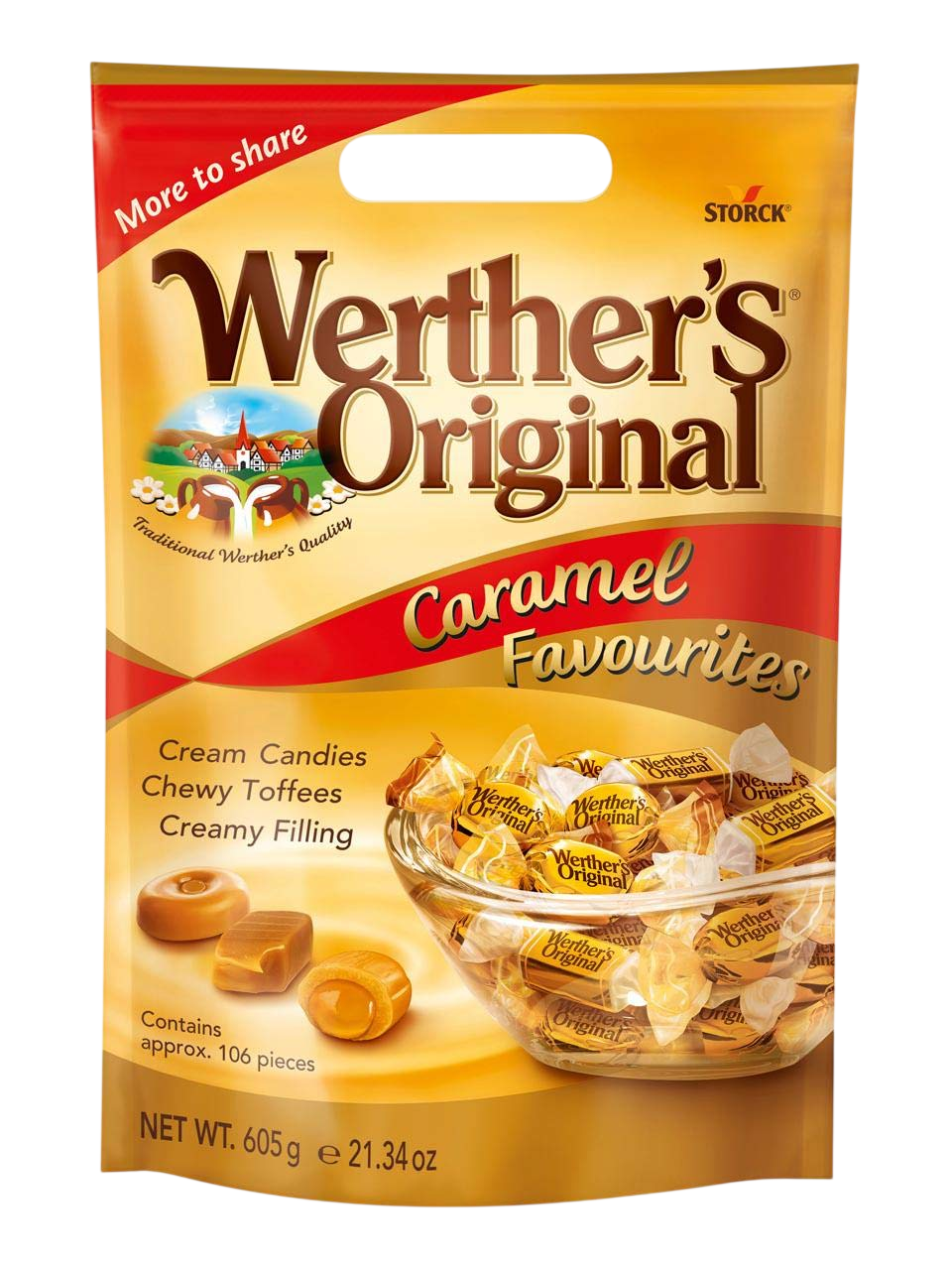Anúncio: Bala WERTHER'S Original Caramel Favourites 605G