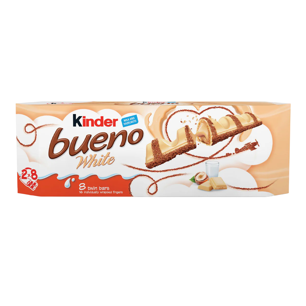 CHOCOLATE KINDER BUENO WHITE 312G 2X8