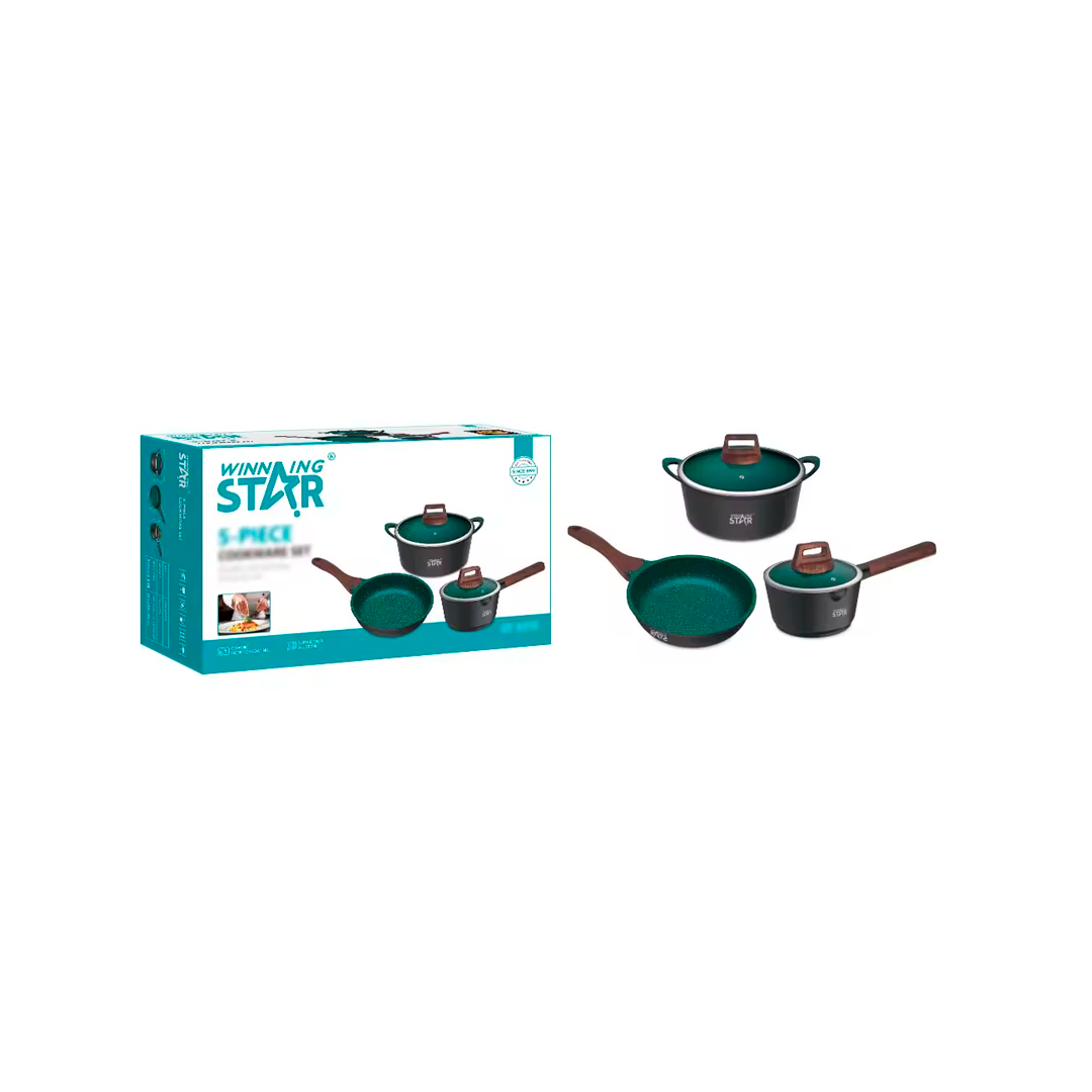 JOGO DE PANELA WINN ING STAR ST-5213 PRETO