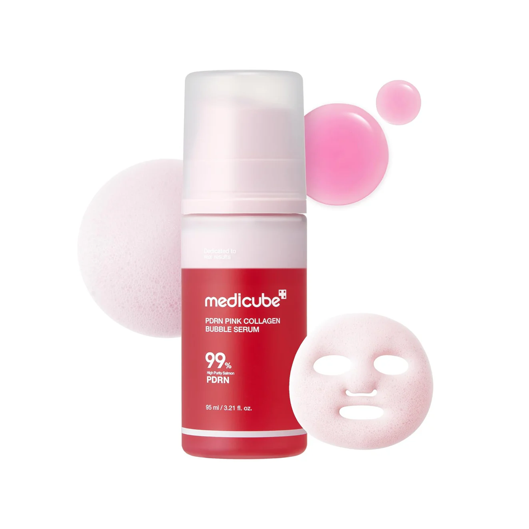 SERUM FACIAL MEDICUBE PDRN PINK COLLAGEN BUBBLE 99% 95ML