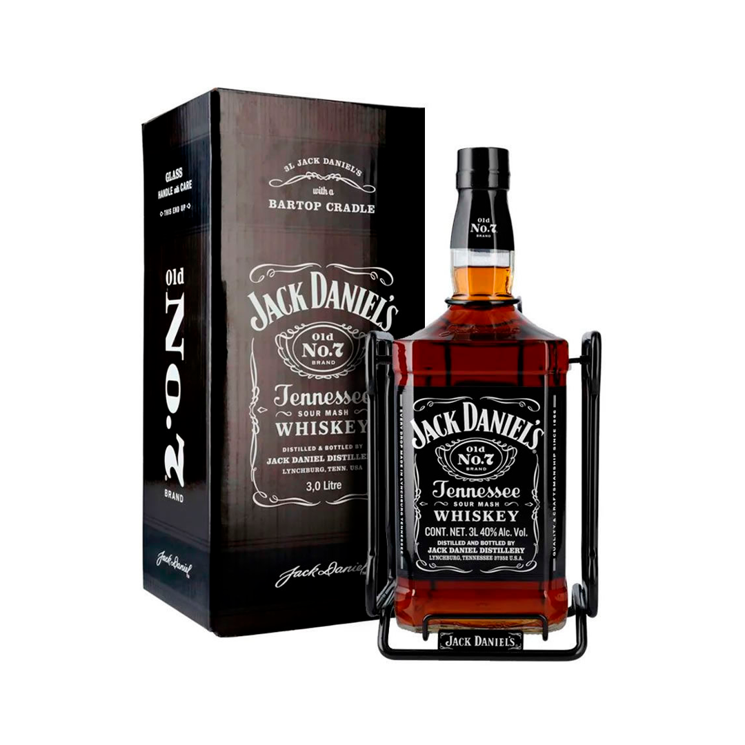 BEB WHISKY JACK DANIEL'S BLACK OLD Nø7 3LTS C/CX